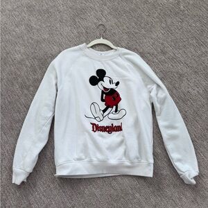 White Disneyland crewneck sweater Adult medium